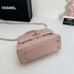 Chanel Mini Coco Handle Flap Bag Caviar Gold Hardware Pink 19Cm - Image 8