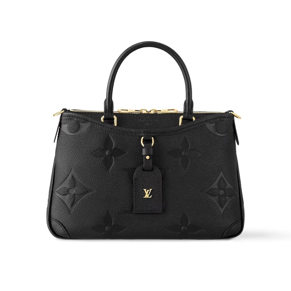 60-2 Louis Vuitton Trianon PM Monogram Empreinte Black 28Cm M46488 - Image 1