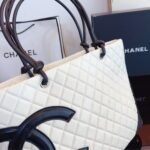 Chanel Cambon Line Large Tote Bag In White And Black 41Cm - Image 4