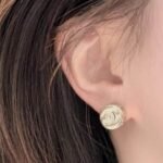 Chanel Gold Mini Earrings - Image 4