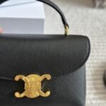 Celine Medium Nino Bag In Supple Calfskin Black 20Cm 117523Fxk 38No - Image 6