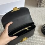 Celine Medium Nino Bag In Supple Calfskin Black 20Cm 117523Fxk 38No - Image 3