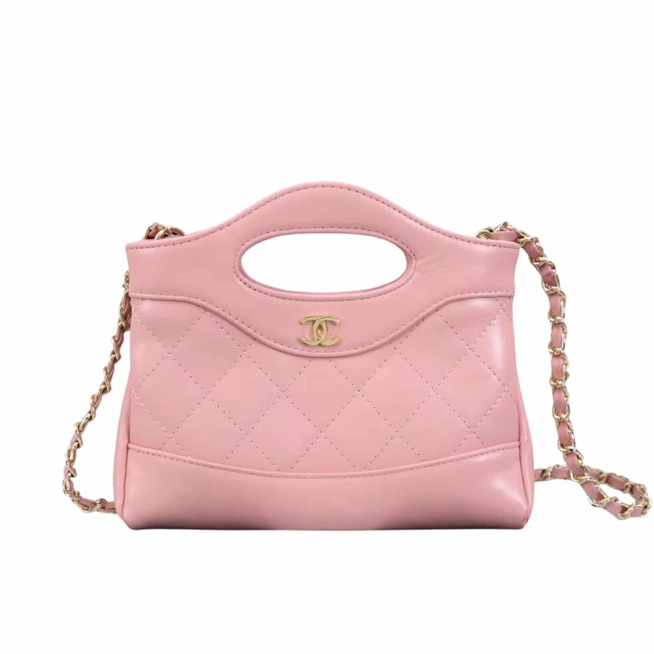 66-5 Chanel Shopping Bag Shiny Pink 19Cm As4854 B16220 Nw784 - Image 1