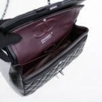 Chanel Classic Flap Medium Quilted Leather Shoulder Bag Black 25cm A01113 Y01480 94305 - Image 7