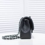 Chanel Classic Flap Medium Quilted Leather Shoulder Bag Black 25cm A01113 Y01480 94305 - Image 2