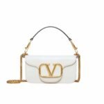 Valentino Locò Small Shoulder Bag In White 20cm 1W2B0K53ZXLI16