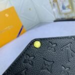 Louis Vuitton Félicie Pochette Monogram Empreinte Leather Crossbody Bag Black 21cm M82477 - Image 8