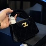 Chanel Velvet Nano Kelly Re Edition Black 13Cm - Image 3
