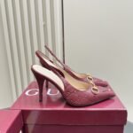 Gucci Women’s Horsebit Pump Gg Leather Rosso Ancora Red ‎792065 Aaegj 6207 - Image 5