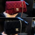 Chanel Velvet Pearl Crush Mini Flap Bag Black 20Cm - Image 3
