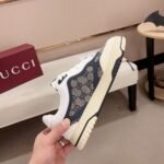 Gucci Women’s Re Web Sneaker Original Gg Canvas Beige And Blue ‎787476 Aadhw 9552 - Image 4