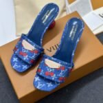 Louis Vuitton X Takashi Murakami Lily Mule Denim Blue 1Ahltf - Image 2