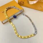 Louis Vuitton Monogram Tied Up Necklace Gold And Silver M02229 - Image 4