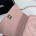 Chanel Mini Coco Handle Flap Bag Caviar Gold Hardware Pink 19Cm - Image 6