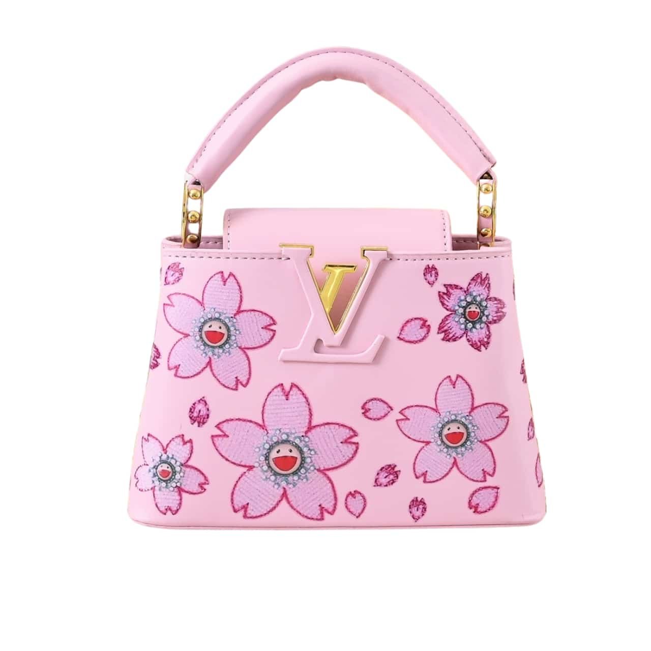 8-10 Louis Vuitton X Takashi Murakami Capucines Mini Pink 21Cm M13249 - Image 1