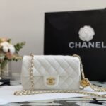 Chanel Mini Flap Bag With Pearls White 20Cm As1787 B02916 10601 - Image 2