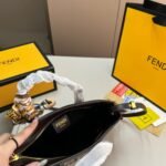 Fendi Mini Roll Ff Jacquard Mini Bag Brown 18Cm - Image 2