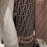 Fendi Ff Scarf Wool And Cashmere Beige Fxt113aqcwf0qb9 - Image 2
