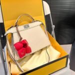Fendi Peekaboo Iseeu Petite Selleria Bag Beige 27Cm 8Bn335Arbbf0Mu3 - Image 3
