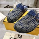 Fendi Feel Ff Mules Denim Blue 8r8448akzpf1pz7 - Image 6