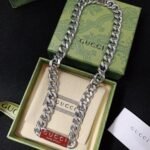 Gucci Trademark Enamel Chain Necklace In 925 Sterling Silver 814978 J8410 8166 - Image 3