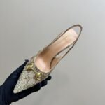 Gucci Women’s Horsebit Pump Gg Canvas Beige And Dark Brown 812176 Fad21 2549 - Image 6