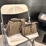 Fendi By The Way Soft Medium Brown Ff Jacquard Fabric Bag 27Cm 8Bl155Afpmf1Gl7 - Image 7