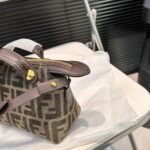 Fendi By The Way Soft Medium Brown Ff Jacquard Fabric Bag 27Cm 8Bl155Afpmf1Gl7 - Image 4