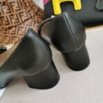 Gucci Mid Heel Pump Leather Black 408208 C9D00 1000 - Image 7