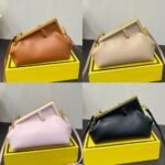 Fendi First Small Nappa Leather Bag Dove 23Cm 8Bp129Abvef0E65 - Image 3