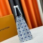 Louis Vuitton By The Pool Onthego PM Tote Bag Blue 35Cm - Image 4