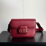 Gucci Horsebit 1955 Aura Mini Shoulder Bag Red 19Cm - Image 2