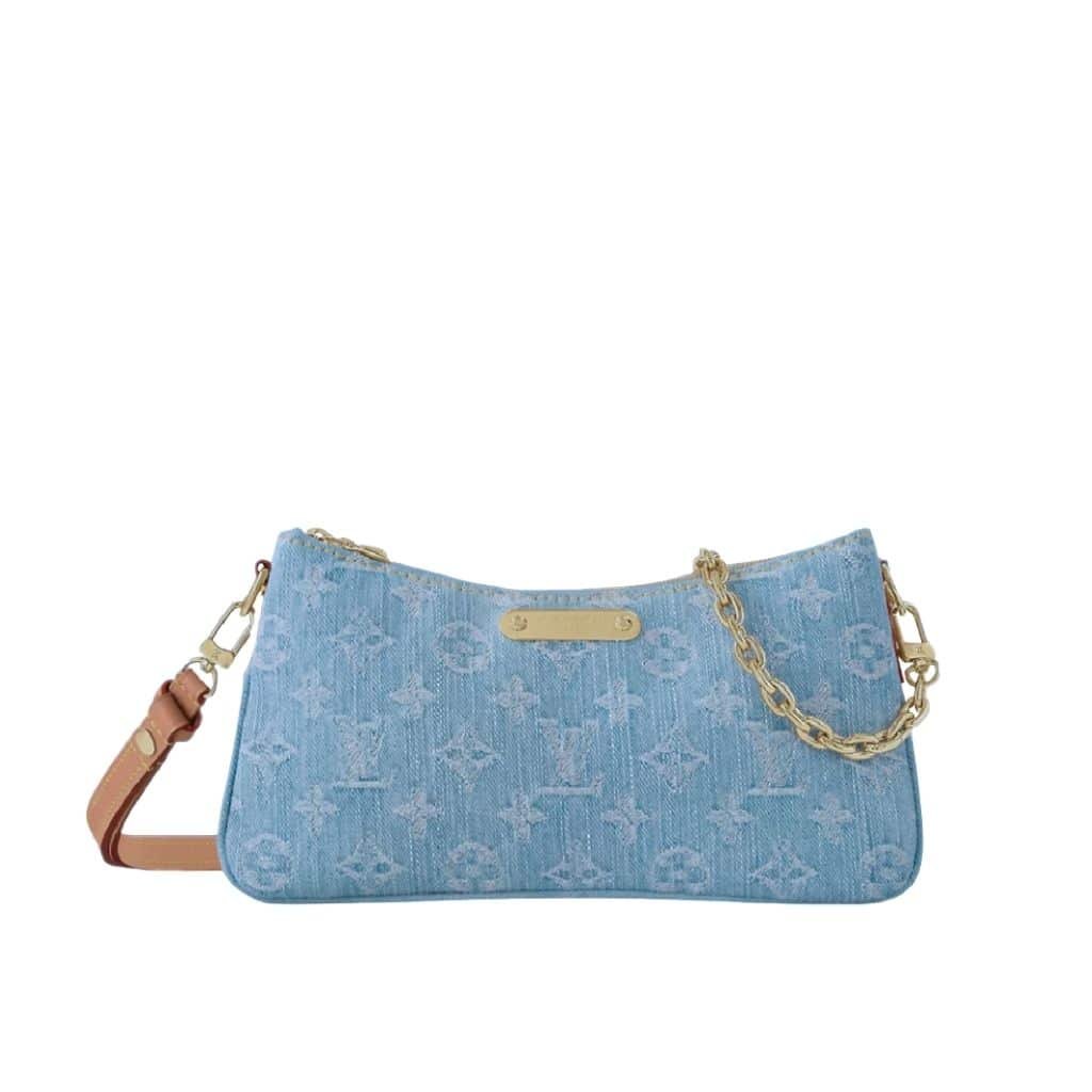 Ban-sao-cua-Thumbnail-10-1 Louis Vuitton Liv Pochette Blue Denim 25Cm M83532 - Image 1