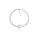 Chanel Heart Cc Necklace