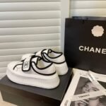 Chanel White Cc Cap Toe Slipon Sneaker White - Image 6