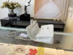 Chanel Classic Double Flap Bag White 25cm - Image 3