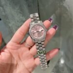 Rolex Datejust Diamond Bezel Oyster White Gold Pink 28mm - Image 4