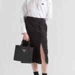Prada Small Symbole Bag With Topstitching Black 28cm 1ba379 Ask F0002 V Oco - Image 3