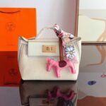 Hermès Kelly 24/24 Gold Hardware Evercolor Blanc 21Cm - Image 2