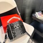 Valentino Garavani Mini Vsling Handbag With Sparkling Embroidery Black 19Cm - Image 2