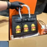 Hermes Birkin 20 Sac Faubourg Alligator Black Matte 20Cm - Image 2