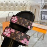 Louis Vuitton X Murakami Lv Sunset Flat Comfort Mule Sakura Brown 1agvyy - Image 4