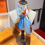 Louis Vuitton Lv Marina 90 Scarf In Brown 90Cm M78195 - Image 2