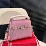 Valentino Vsling Mini Handbag With Sparkling Rose Quartz 19Cm 3W0B0G97Thv D0M - Image 4