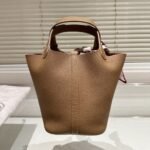 Hermes Picotin Lock 18 Bag Etoupe With Gold 18Cm H056289Cc18 - Image 2