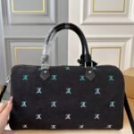 Louis Vuitton Keepall Bandoulière Black Denim 40cm - Image 5