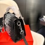 Valentino Garavani Mini Vsling Handbag With Sparkling Embroidery Black 19Cm - Image 4