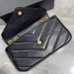 Saint Laurent Loulou Medium Chain Bag Black 29cm 801439aaeax1000 - Image 3