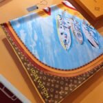 Louis Vuitton Lv Marina 90 Scarf In Brown 90Cm M78195 - Image 4