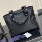Prada Re Nylon Tote Bag Black 32cm 1bg354 Rv44 F0002 V B1m - Image 4